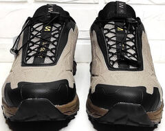 Мужские осенние кроссовки саломон Salomon XT-SLATE Advanced Beige Black.