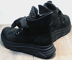 Черные осенние ботинки женские Rifellini Rovigo 525 Black.