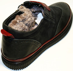 Купить зимние ботинки мужские Rifellini Rovigo оксфорды, черные