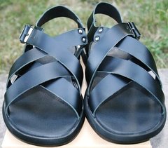 Мужские сандалии босоножки черные. Кожаные босоножки сандали летние. Босоножки мужские сандалии из натуральной кожи Broni Leather Black. 42 размер