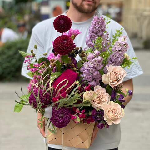 Photo of Flower basket «Purple serenity»