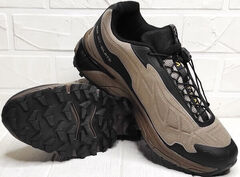 Соломон кроссовки демисезонные мужские Salomon XT-SLATE Advanced Beige Black.