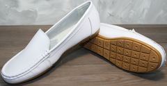 Женская обувь мокасины AESD 902 White