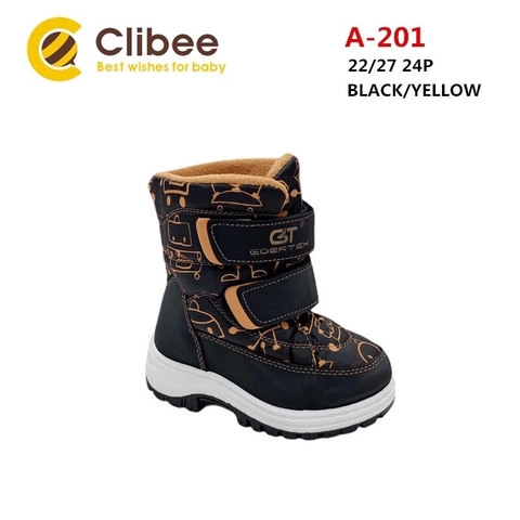 Clibee (зима) A201 Black/Yellow 22-27