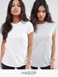 Набір з 2 жіночих футболок (біла, сіра) Love&Live, знижка 15% фото 2