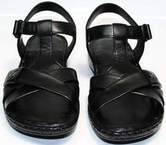 Босоножки женские кожаные Evromoda 15 Black.
