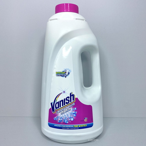 Пятновыводитель и отбеливатель жидкий Vanish Oxi Action для белых тканей 2 л