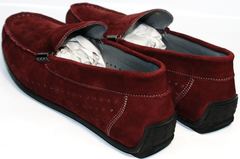 Мужские туфли мокасины IKOC 1555-3 Red.