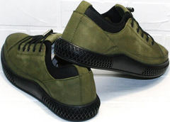 Городские кроссовки туфли мужские спортивные Luciano Bellini C2801 Nb Khaki.