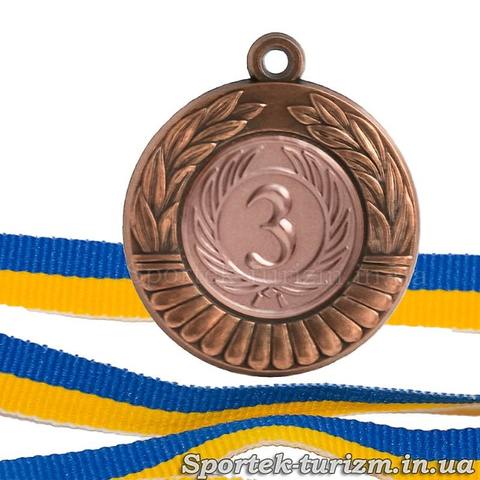 Бронзовая медаль за 3 место  диаметром 40 мм