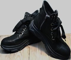 Ботинки сникерсы женские Rifellini Rovigo 525 Black.