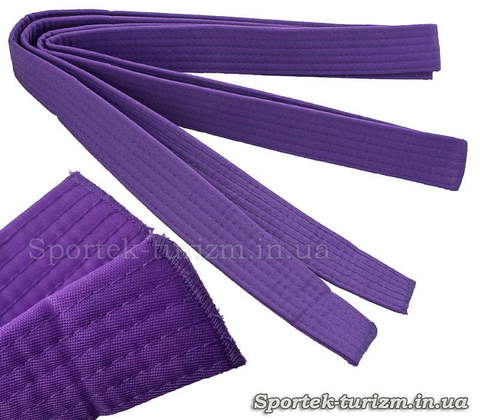 Фиолетовый пояс 280 см для кимоно