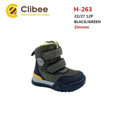 Clibee (зима) H263 Black/Green 22-27