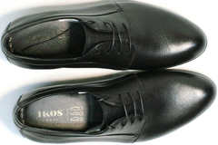 Кожаные туфли мужские из натуральной кожи Ikoc 060-1 ClassicBlack.