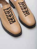 Туфлі шкіряні коричневого кольору на шнурках Katarina Ivanenko фото 1