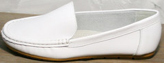 Мокасины туфли женские AESD 902 White