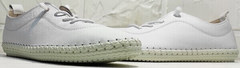 Спортивные туфли мокасины женские Rozen 115 All White.