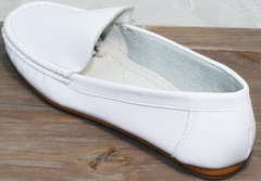 Туфли мокасины женские AESD 902 White