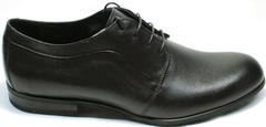 Мужские стильные туфли под черный костюм Ikoc 060-1 ClassicBlack.