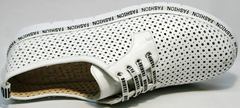 Кроссовки туфли женские кожаные GUERO G177-63 White.