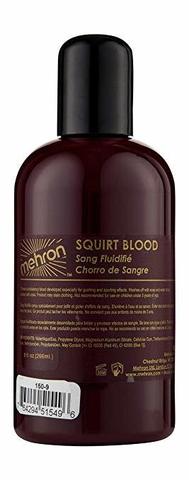 MEHRON Штучна кров для бризок Squirt Blood- Bright Arterial 9 oz. (Яскрава артеріальна), 270 мл