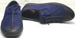 Модные мужские мокасины туфли летние стиль смарт кэжуал Luciano Bellini 91268-S-321 Black Blue.
