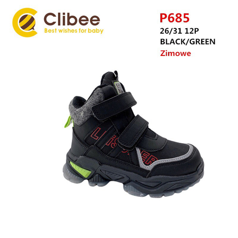 Clibee (зима) P685 Black/Green 26-31