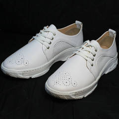 Белые кроссовки туфли женские Derem 18-104-04 All White.