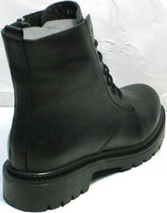 Осенние весенние ботинки кожа женские Misss Roy 252-01 Black Leather.