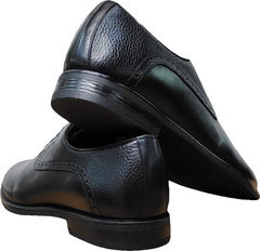 Классические мужские туфли под костюм Luciano Bellini F2201 Black Leather.