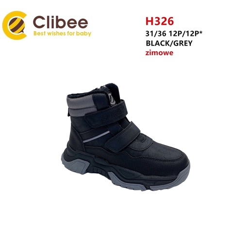 Clibee (зима) H326 Black/Grey 31-36