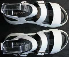 Открытые босоножки на массивной подошве женские Evromoda 3078-107 Sport White