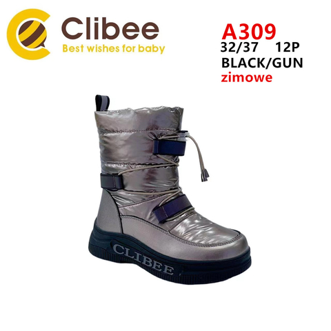 Clibee (зима) A309 Black/Gun 32-37