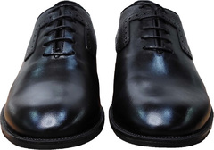 Кожаные туфли мужские классика Luciano Bellini F2201 Black Leather.