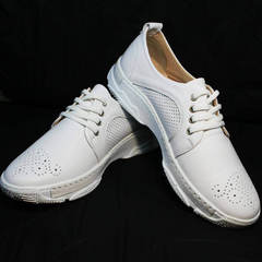 Белые женские кроссовки туфли спортивные Derem 18-104-04 All White