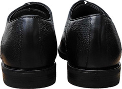 Черные туфли мужские кожаные Luciano Bellini F2201 Black Leather.