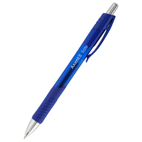 Ручка гелевая автоматическая Axent Safe 0,5 мм синяя (AG1074-A)