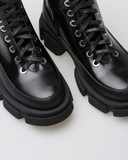 Ботинки кожаные лаковые черные на шнурке Katarina Ivanenko фото 2