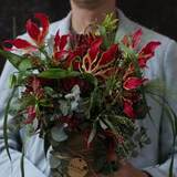 Photo of Man's flower arrangement