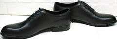 Стильные мужские туфли под черный костюм Ikoc 063-1 ClassicBlack.