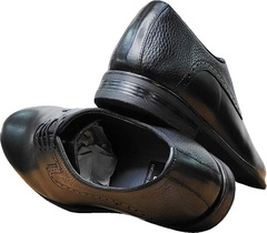 Кожаные туфли мужские классические Luciano Bellini F2201 Black Leather.