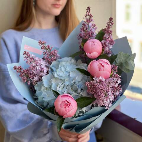 Photo of Bouquet «Blue blush»