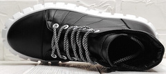 Демисезонные ботинки женские черные кеды Maria Sonet 330k Black.