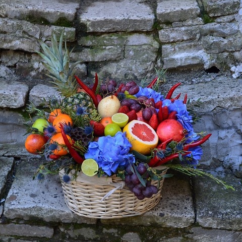 Flower-fruit basket 