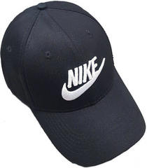 Черная кепка Nike 1144 Black-White.