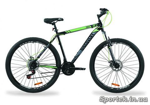 Гірський універсальний велосипед Discovery Trek AM DD 2020 року - чорно-зелений з сірим