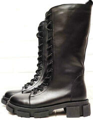 Черные ботинки зима женские Ari Andano 3046-l Black.