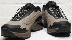 Саломон кроссовки мужские демисезонные Salomon XT-SLATE Advanced Beige Black.