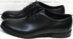Мужские стильные туфли oxford Ikoc 063-1 ClassicBlack.