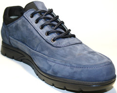 Мужские кроссовки туфли кожаные Cabani Blue